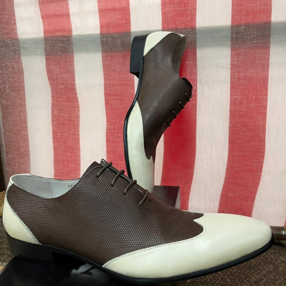 NEW Encore by Fiesso GENUINE LEATHER dress Shoe party wedding unique rare fi3046